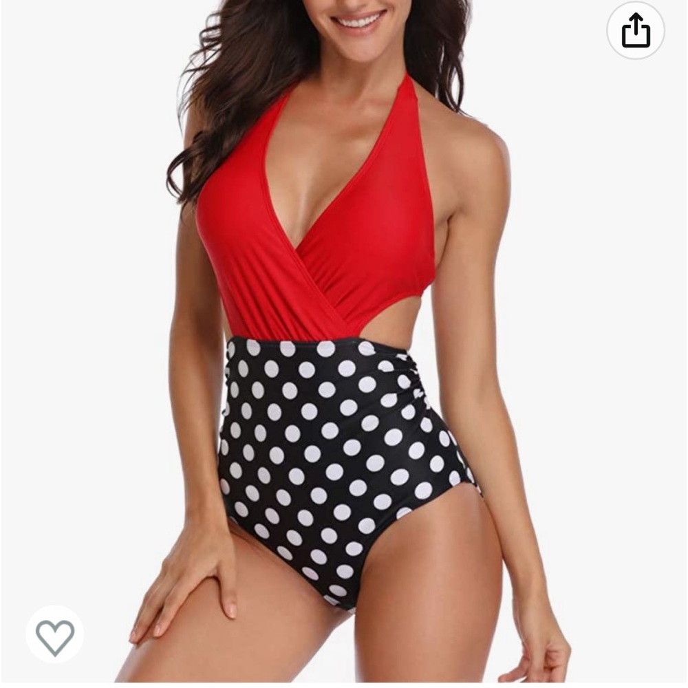 Cute neck tie one piece